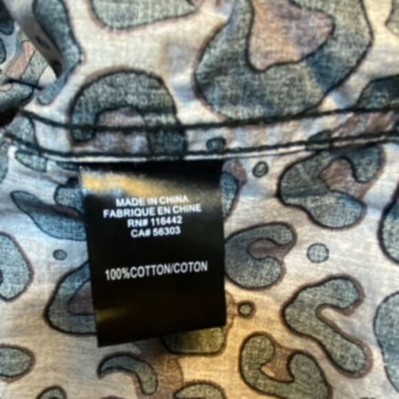 Lurking Class Leopard Print Button-Up Shirt size M - Picture 7 of 8